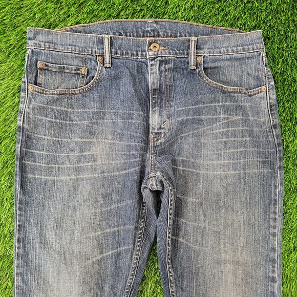 LEVIS 559 Jeans 36x30 Whiskered Dark-Wash - Picture 14 of 16